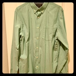 Green Casual Banana Republic Collar, slim fit